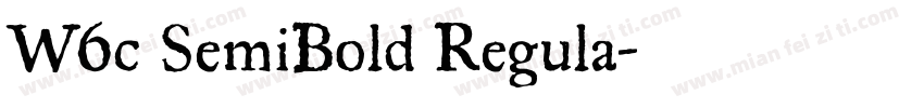 W6c SemiBold Regula字体转换